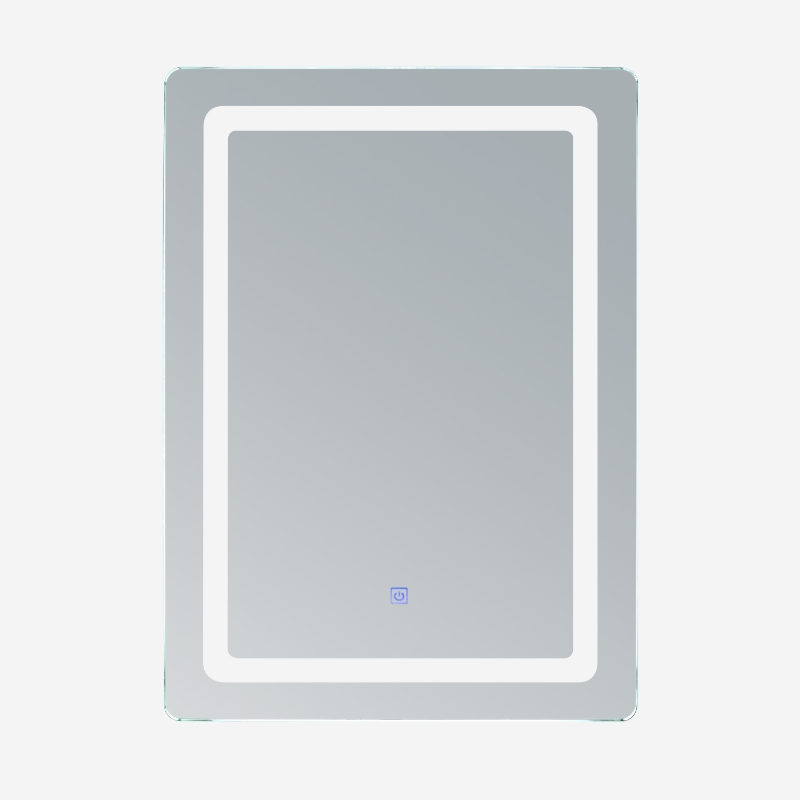 HOMCOM Miroir Lumineux LED de Salle de Bain 32 W dim. 50 x 4 x 70 cm