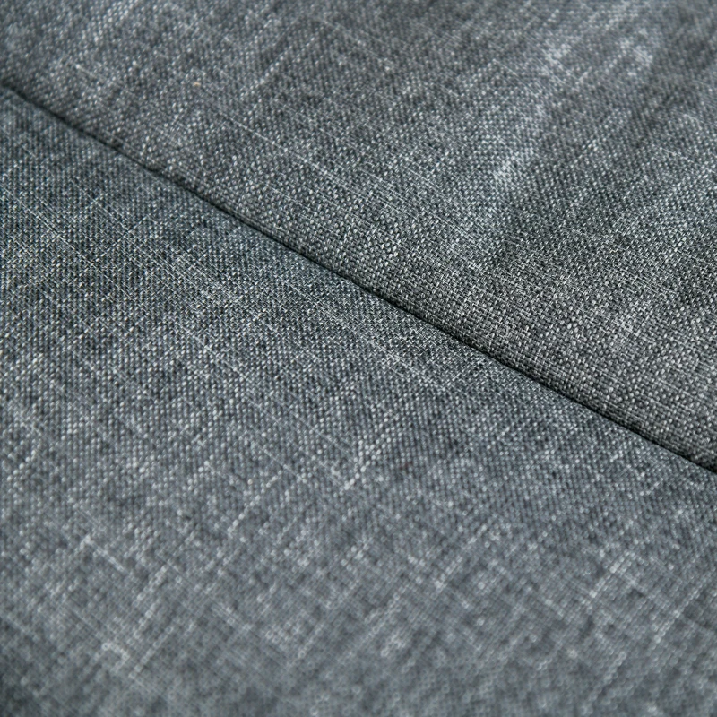 HOMCOM Chaise de bureau manager hauteur réglable pivotant 360° fonction bascule verrouillable lin gris