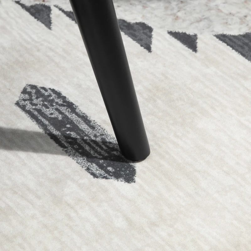 HOMCOM Poltrona nórdica acolchoada estofada em madeira de veludo vintage com pernas e apoios de braços 71x65x76 cm Cinza