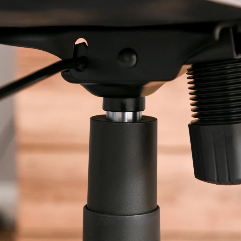 HOMCOM Chaise de bureau manager hauteur réglable pivotant 360° fonction bascule verrouillable lin gris