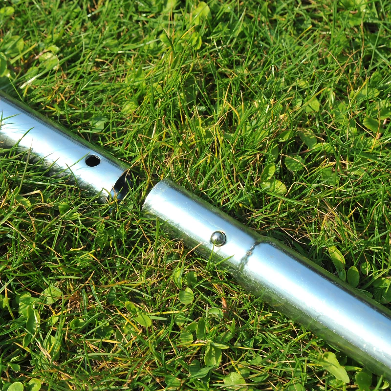 Outsunny Garden Rolling Lawn Aerator Heavy Duty Steel Grass Roller w/ Adjustable Handle(m-6)