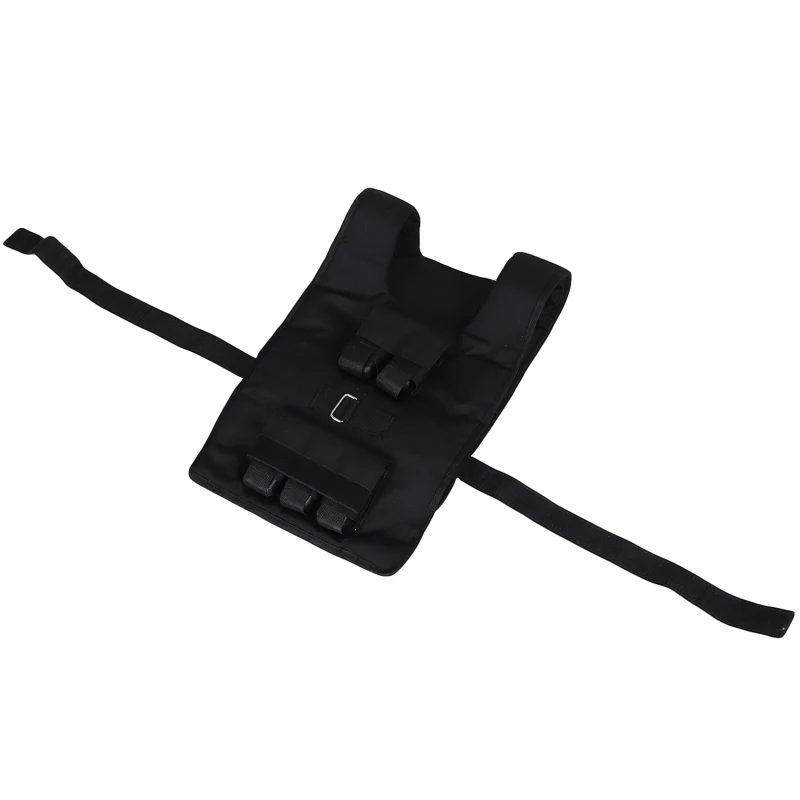 HOMCOM Gilet Zavorrato da 20 kg regolabile, in Tessuto Oxford e Acciaio, 36x52 cm, Nero