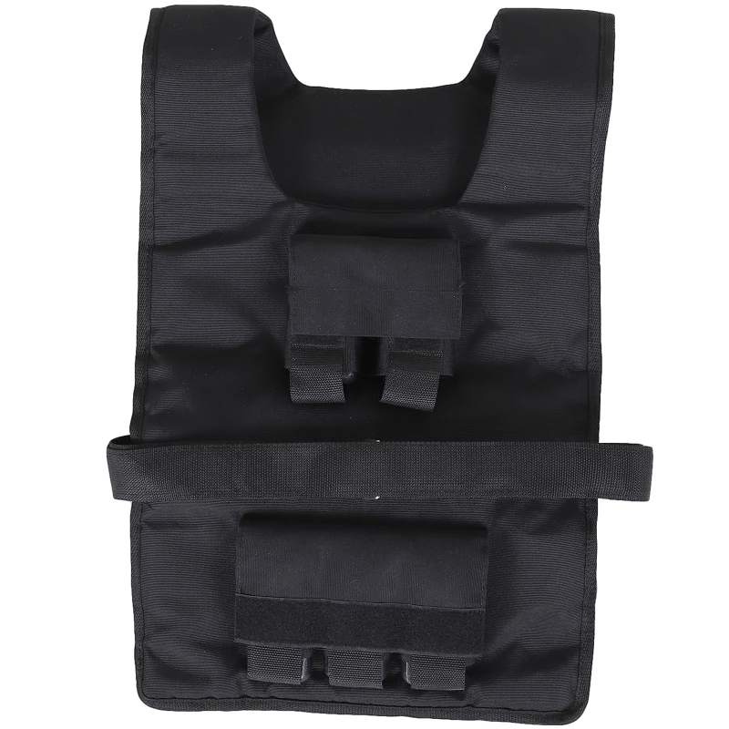 HOMCOM Gilet Zavorrato da 20 kg regolabile, in Tessuto Oxford e Acciaio, 36x52 cm, Nero