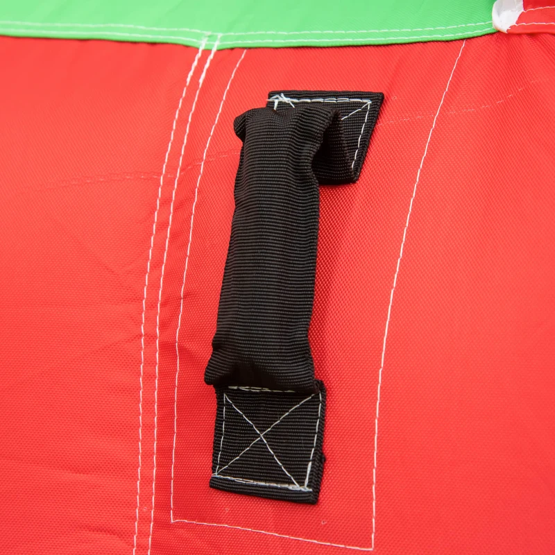 Outsunny Castello Gonfiabile Gigante a Tema Natalizio per Bambini 3-8 Anni con Scivolo e Accessori, 290x280x220 cm