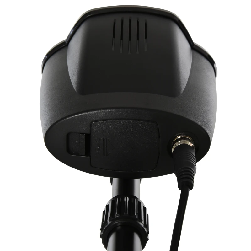 Outsunny Metal Detector Professionale, Regolabile e Impermeabile con Display LED, 23x22x114-135cm