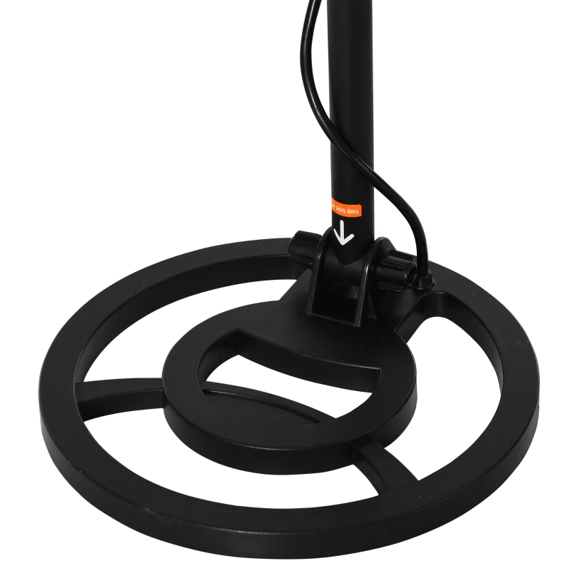 Outsunny Metal Detector Professionale, Regolabile e Impermeabile con Display LED, 23x22x114-135cm