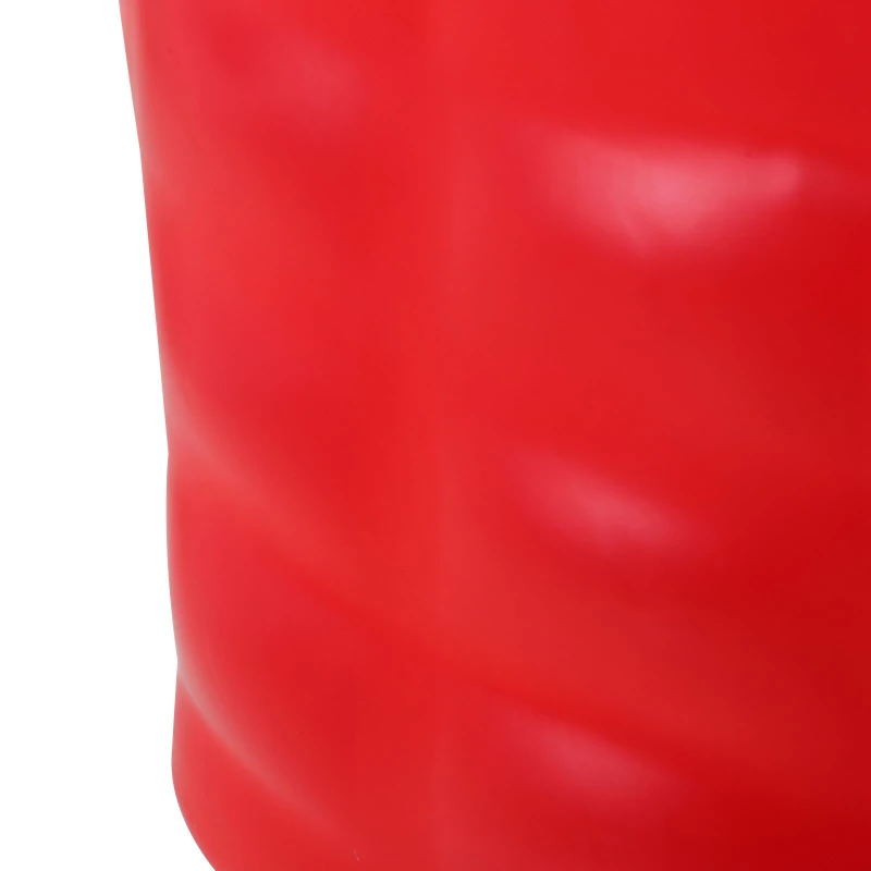 HOMCOM Sacco da Boxe da Terra con Manichino e Regolabile in Altezza Fino 190cm, Rosso e Nero