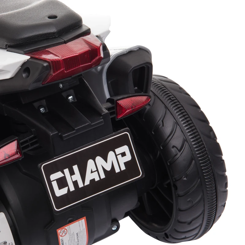 Homcom Motocicleta Electrica Copii 6V – Rosu/Negru cu Lumini & Sunete