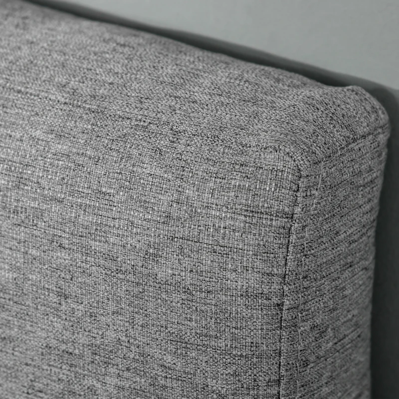 HOMCOM Testiera Letto Matrimoniale in Tessuto, Imbottita e Trapuntata a Bottoni, 160x120cm