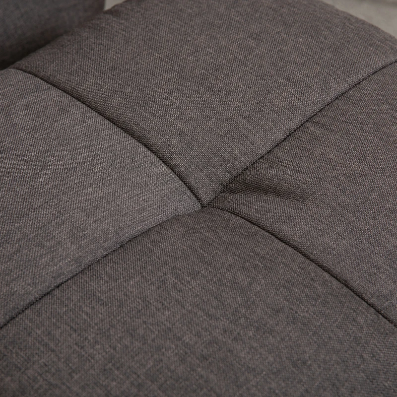 HOMCOM Poltrona Relax con Poggiapiedi, Inclinazione a 145°, in Poliestere, 80x86x99 cm, Marrone