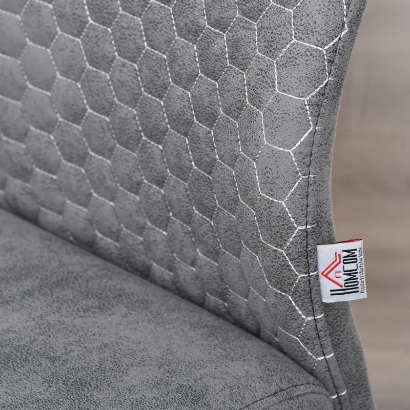 HOMCOM krzesło do jadalni krzesło kuchenne metalowa rama aksamitne w dotyku