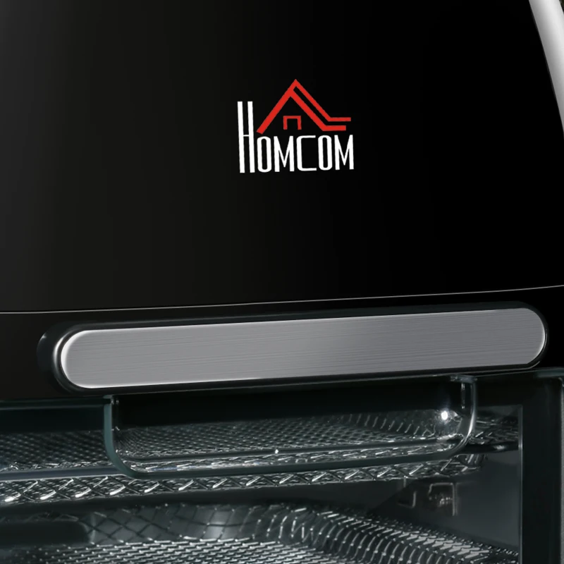 HOMCOM frytkownica na gorące powietrze 11 l 1800 W z 8 pozycjami menu 32 x 35,6 x 37,9 cm