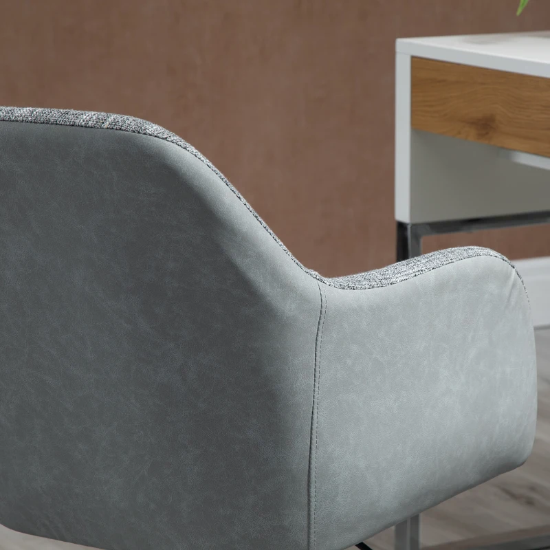 Vinsetto Massagestuhl Bürosessel mit USB-Schnittstelle Grau