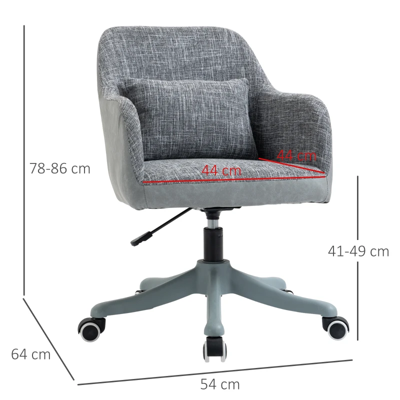Vinsetto Massagestuhl Bürosessel mit USB-Schnittstelle Grau