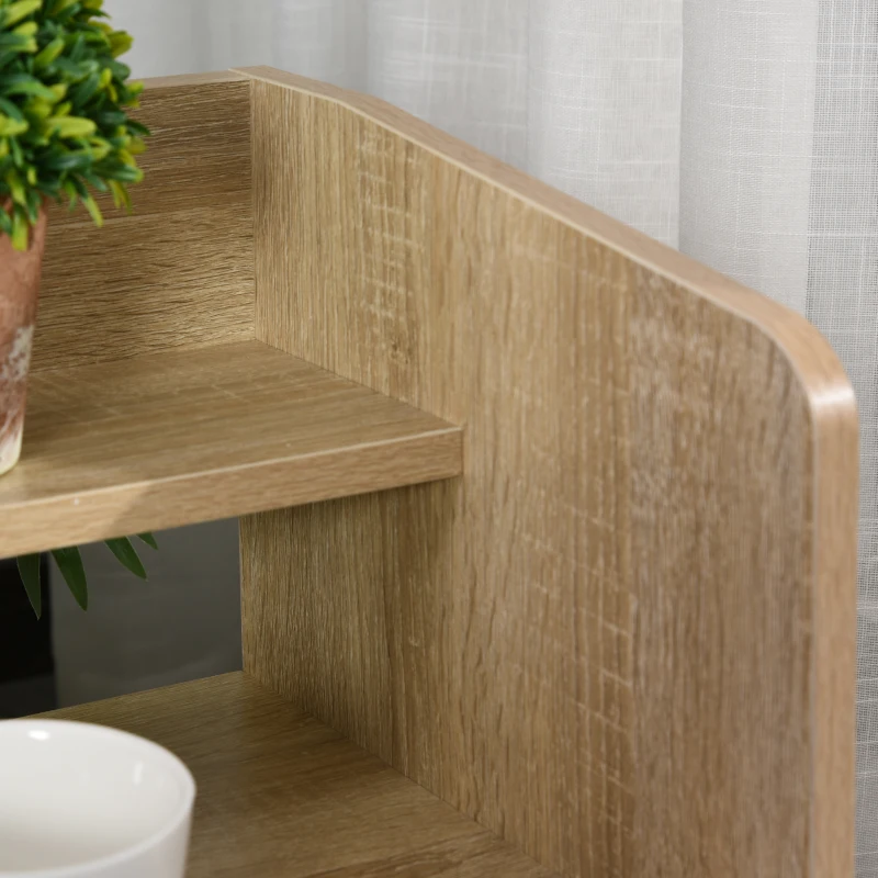 Klaptafel eettafel bijzettafel eiken metalen frame keuken woonkamer naturel + wit