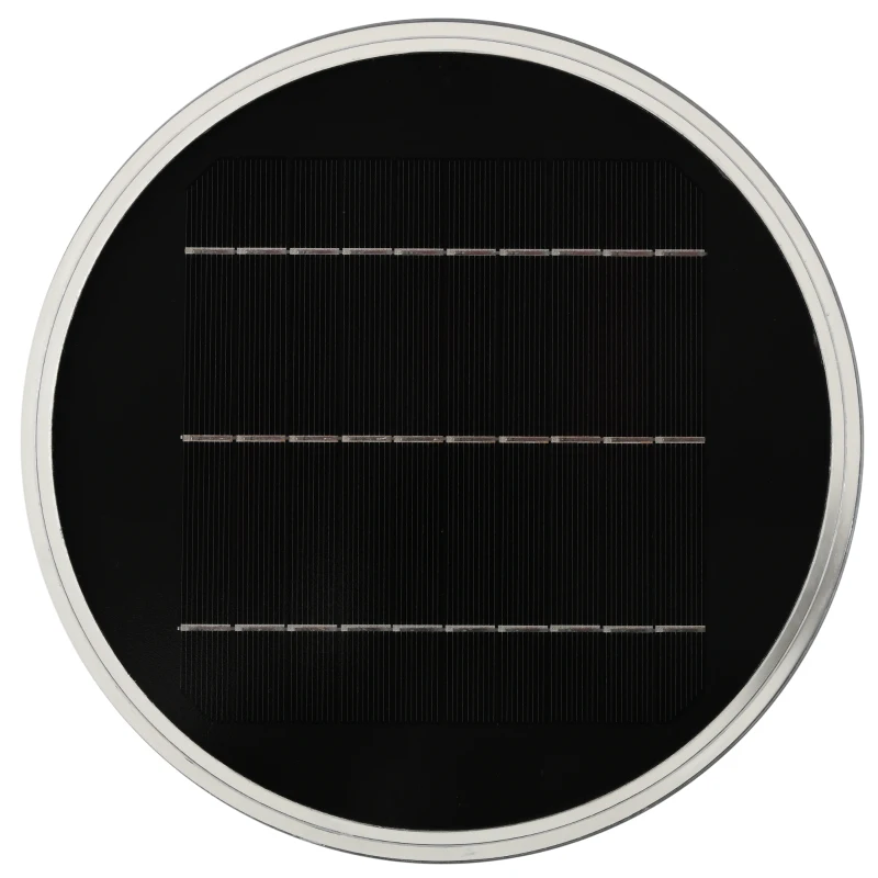 Outsunny Lumina pentru Exterior cu Energie Solara cu 2 Culori, Φ23.5x60cm, Neagra