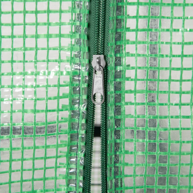 Outsunny szklarnia foliowa cieplarnia szklarnia na pomidory skrzynia inspektowa 4 półki kolor ciemnozielony 69 x 50 x 160 cm