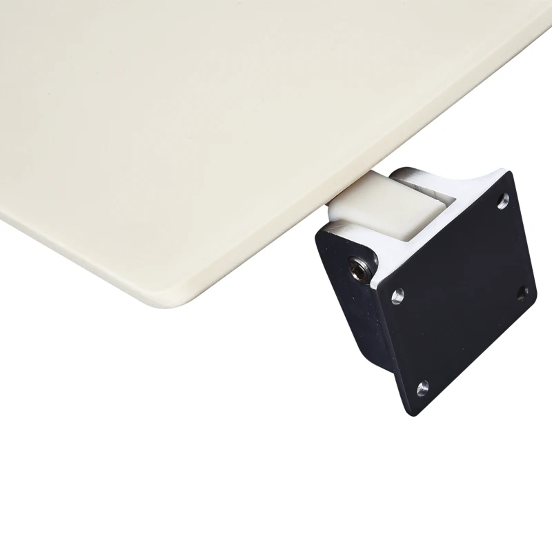 HOMCOM Wandhocker Duschstuhl Wand-Schemel Duschklappsitz Dusche Bad Cremeweiß 35 x 33,8 cm