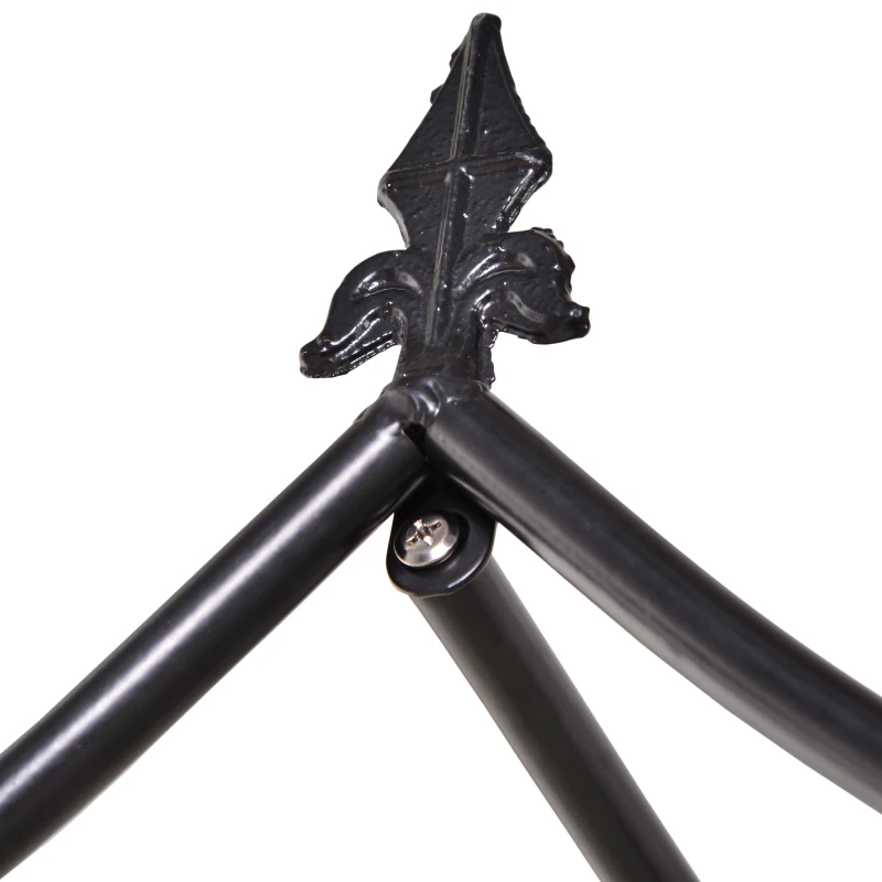 Outsunny® Pflanzbogen Torbogen Rankgitter Rosenbogen Garten Wetterfest H250 cm Metall