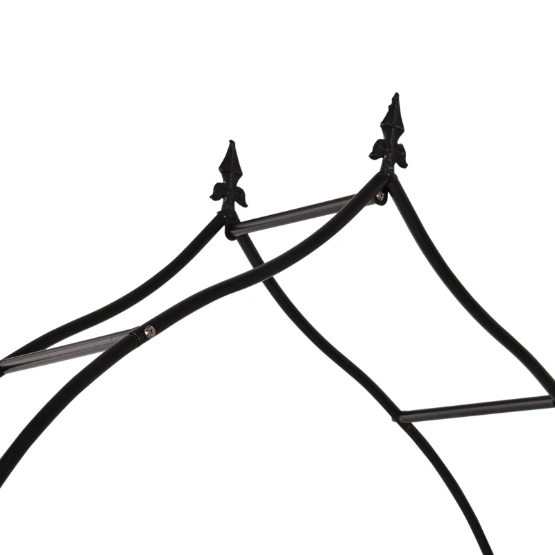 Outsunny® Pflanzbogen Torbogen Rankgitter Rosenbogen Garten Wetterfest H250 cm Metall