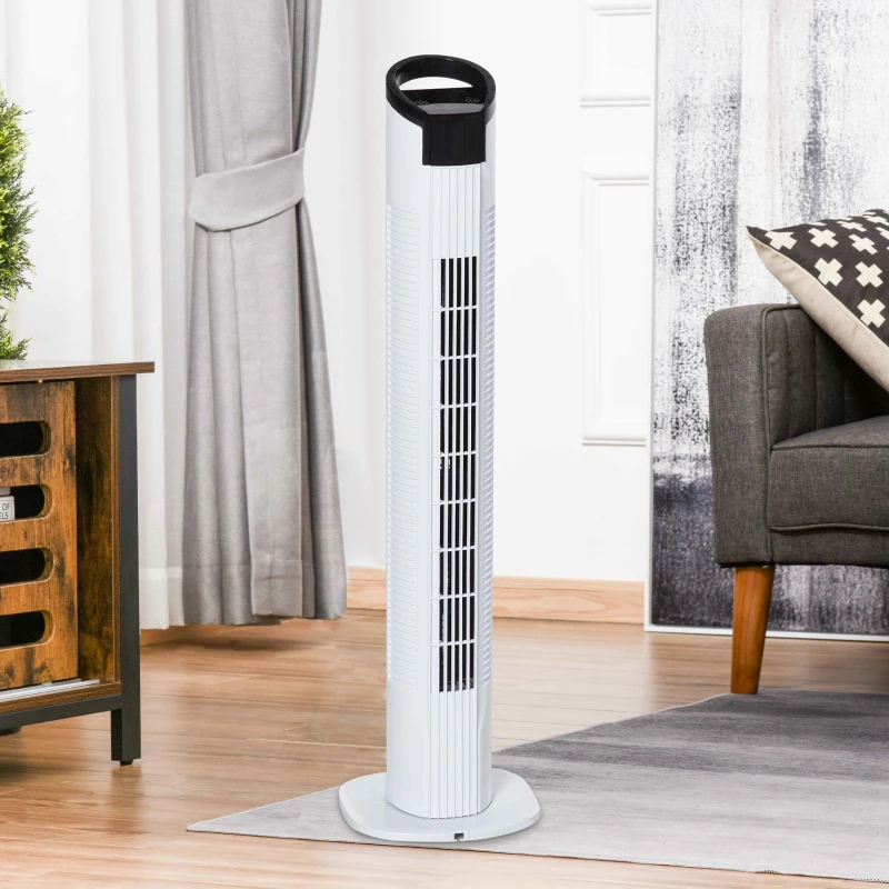 HOMCOM torenventilator met afstandsbediening 20 cm x 20 cm x 78,5 cm