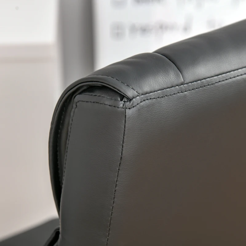 Vinsetto Executive Office Chair Swivel PU Leather Ergonomic Chair for Home, with Arm, Adjustable Height, Black