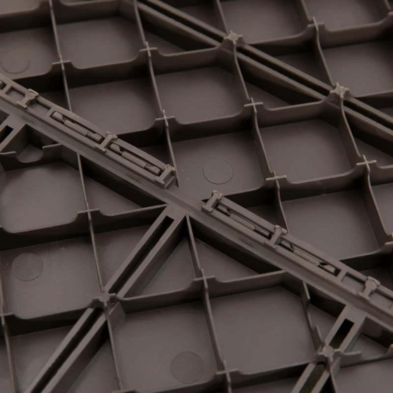 Outsunny set van 9 vloertegels, klikmechanisme, houtnerf, bruin, 30 x 30 x 2 cm (afmetingen per tegel)