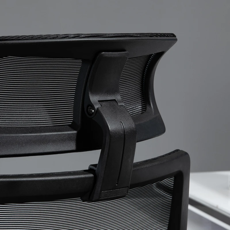 Vinsetto High Back Home Mesh Office Chair Swivel Reclining w/ Lumbar Support Height Adjustable Free Moving Suitable For Working Relaxing Black