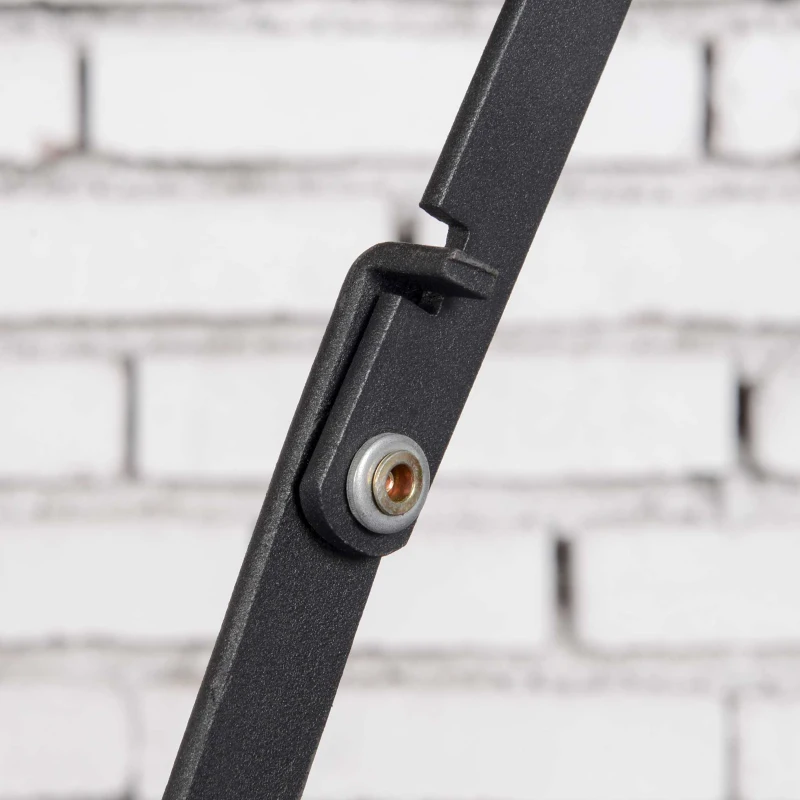 Outsunny Zestaw Bistro dla 2 Osób Składany Bistrotisch z 2 Krzesłami Meble Ogrodowe Metal Drewno Sosnowe Naturalne