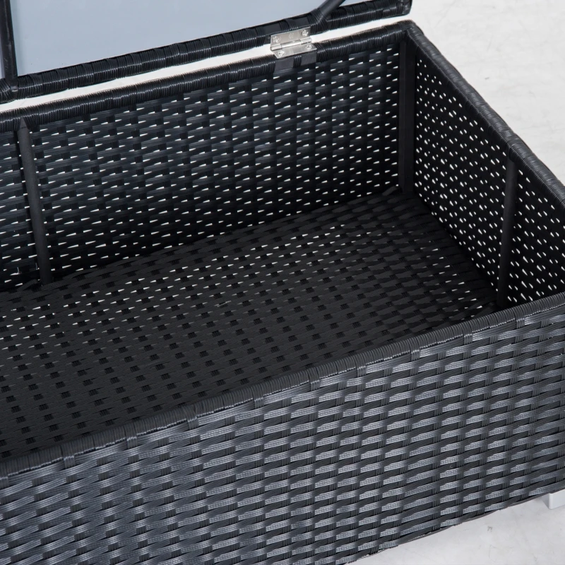 Outsunny tuinmeubels 6-delig Staal zwart + crème