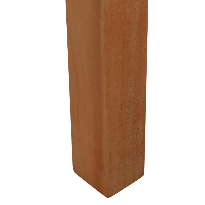 Ławka ogrodowa Outsunny ławka zewnętrzna ławka na taras dla 2 osób, klasyczny design, drewno topolowe, kolor żółty, 126,8 x 62 x 91,3 cm