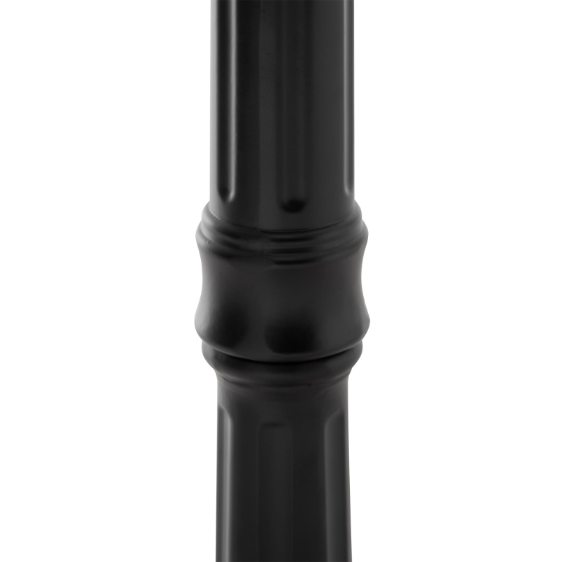 Outsunny Solar Gartenlaterne Laterne Gartenleuchte Wegleuchte mit 31 LED 150 Lumen 3000K Aluminium gehärtetes Glas Schwarz 26 x 26 x 130 cm