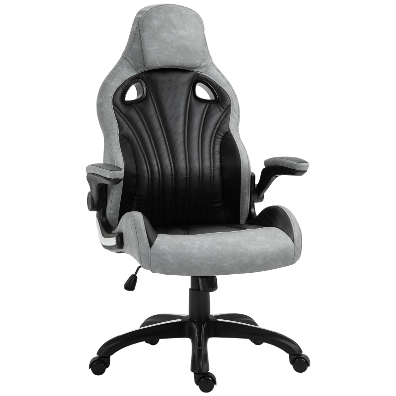 Vinsetto Sedia da Ufficio Poltrona Gaming Altezza Regolabile Girevole Ergonomica