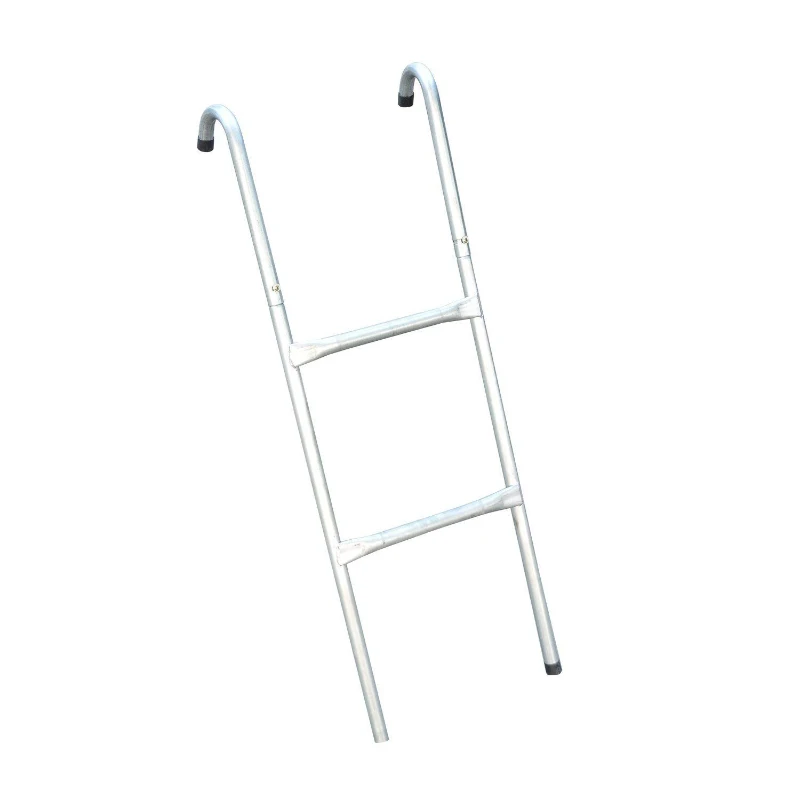HOMCOM 6-10ft Trampoline Ladder Galvanized w/ Non-slip Mat