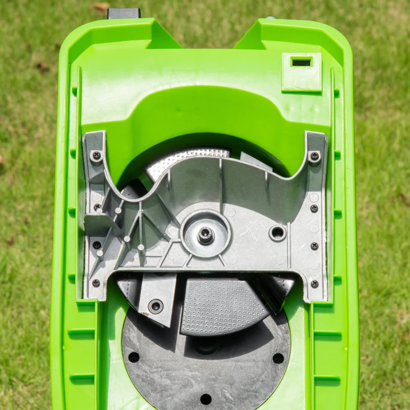 Outsunny 2500W Electric Garden Shredder Wood Chipper Lightweight & Compact Branch Shredder w/ 50L Collecting Bag, Overload Protection, Max 40mm Cutting Capacity, and Two Wheels