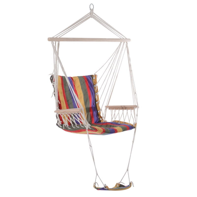Outsunny Hanging Hammock-Multi-Colour