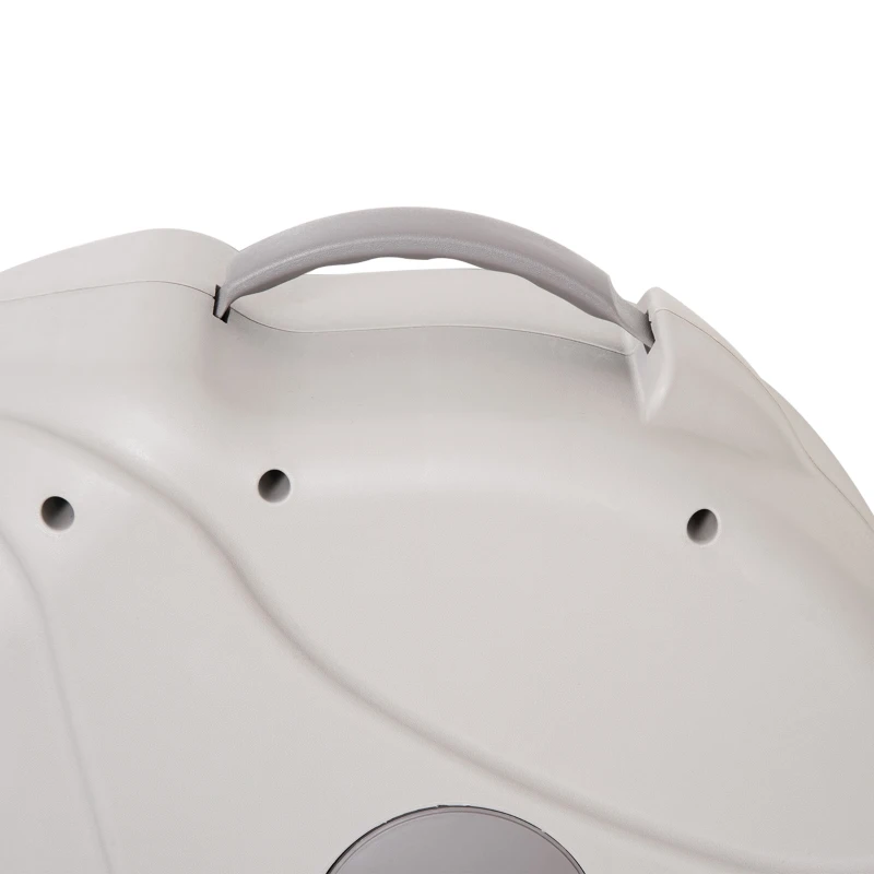 Outsunny Carrete de Manguera de Jardín 15,1M+1,5M Manguera de Riego con 10 Modos de Pulverización Montado en Pared Enrollador Automático 180° Giratorio 42,5x20x38 cm Gris