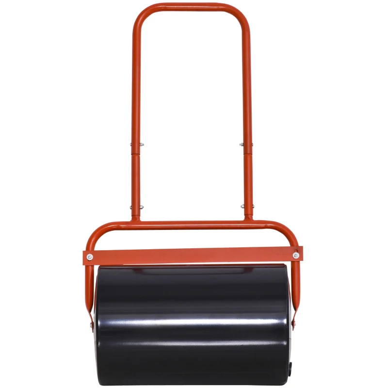 Outsunny 38L Fillable Cylinder Steel Lawn Roller - Red