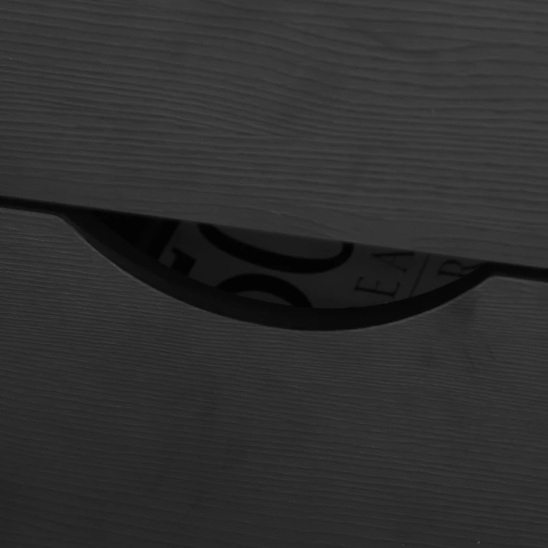 HOMCOM Comoda de Birou cu 3 Sertare cu Role, Dulapior fiset, Negru