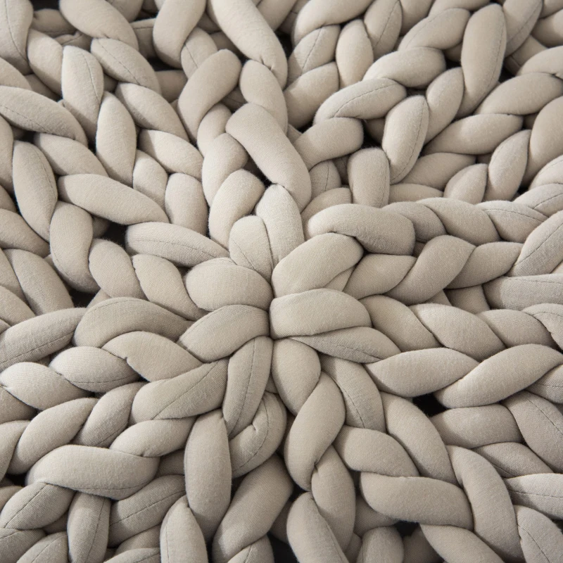 Culcus pentru Caini si Pisici PawHut Rotund cu Margini Ridicate si Perna, Patut pentru Caini Capitonat Efect Catifea, Φ93x15cm, Gri