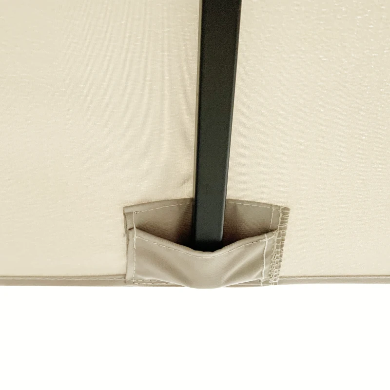 Outsunny Foisor de Gradina 2.97x2.97m, pentru Curte si Terasa, Kaki