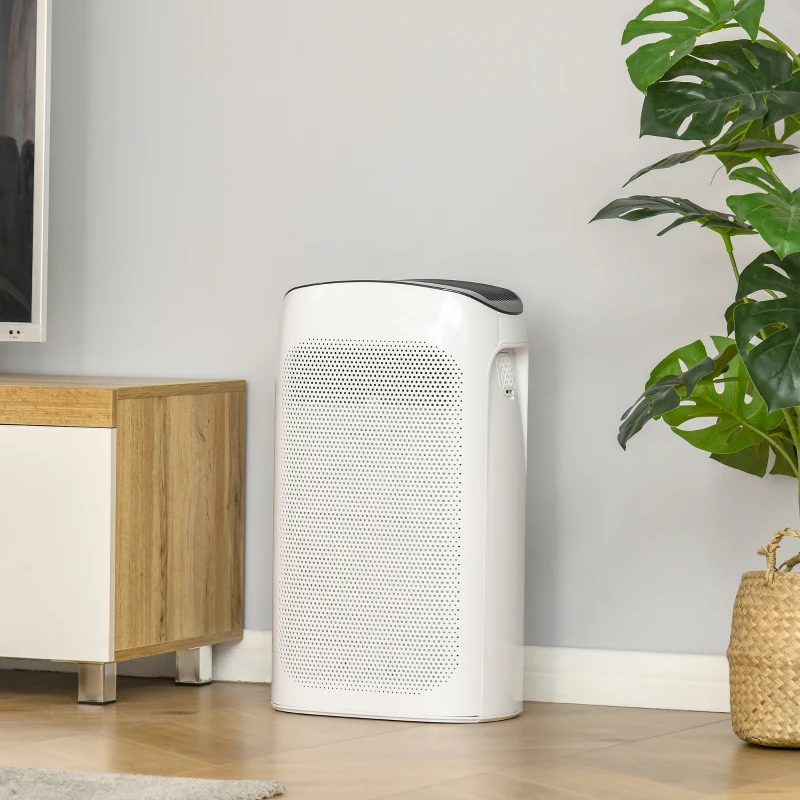HOMCOM purificator de aer cu filtru HEPA, 32,7 x 22 x 55,8 cm