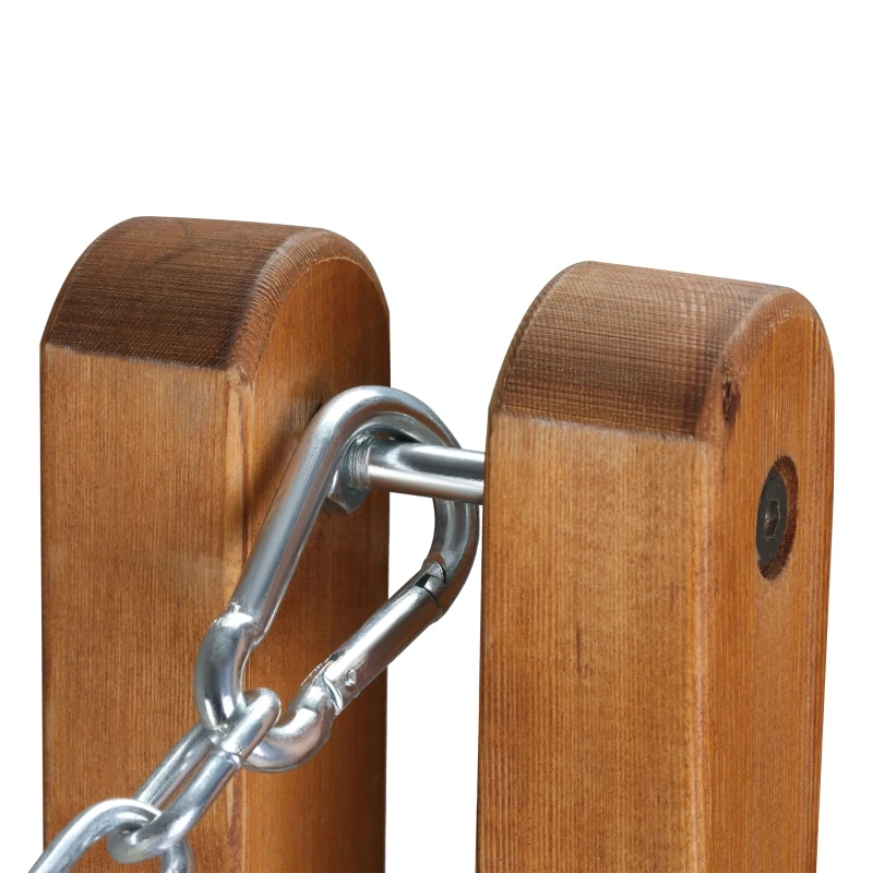 Outsunny suport hamac, pliabil, din lemn zada 388x152x89 cm