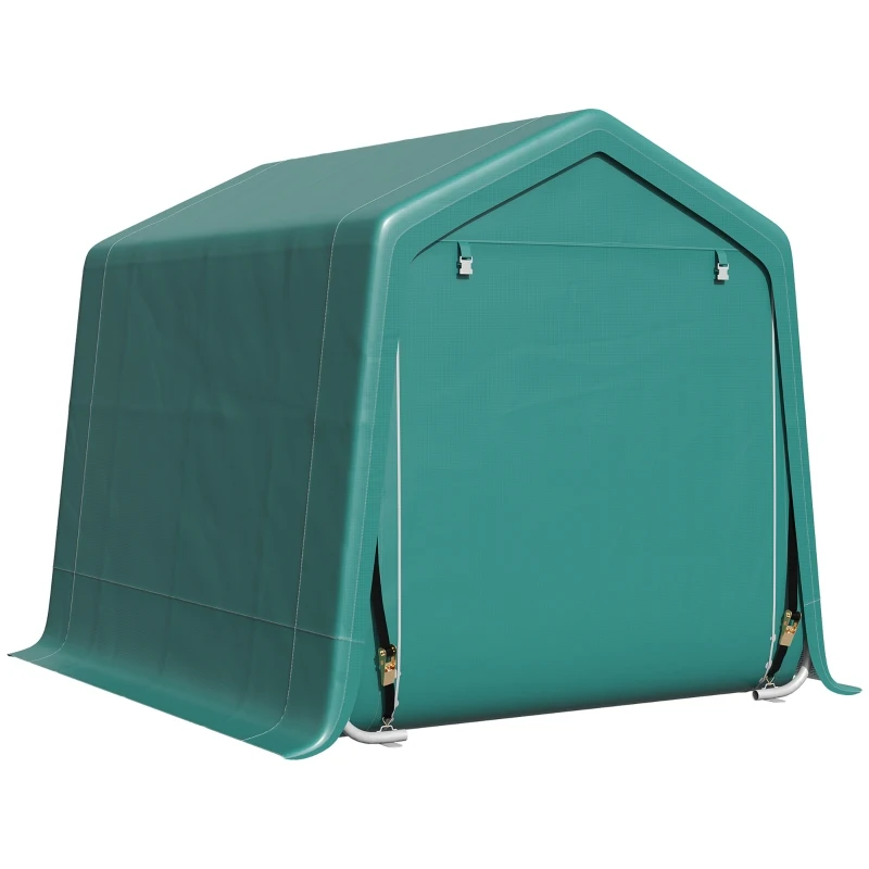 Outsunny Copertina Garaj 2,4×2 m – Pentru Auto, Moto si Biciclete(m-11)