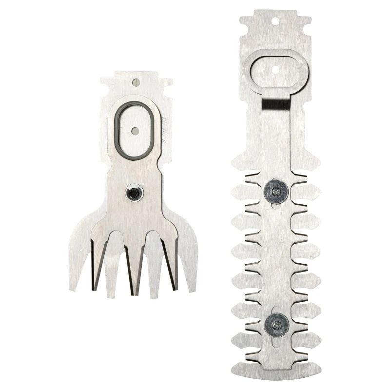 Outsunny Taille haie - mini taille haie portable avec batterie rechargeable - clé de sécurité, 2 lames - vitesse à vide 1100 tr/min - acier ABS rouge noir