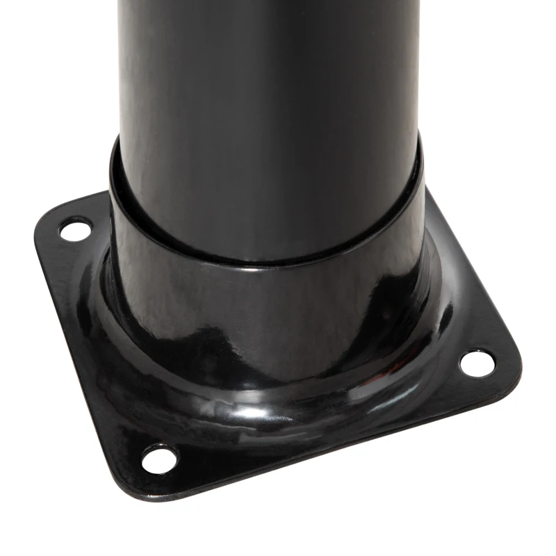 Outsunny Douche solaire d'extérieur réservoir 20L pression max. 3,5 bar - mitigeur, grand pommeau orientable, robinet à pieds - PVC ABS noir