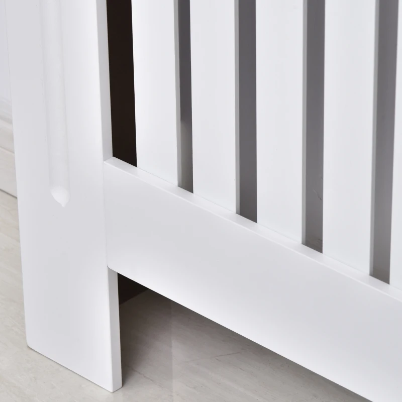 HOMCOM masca de calorifer, din lemn MDF, 112x19x81cm, alb(m-9)