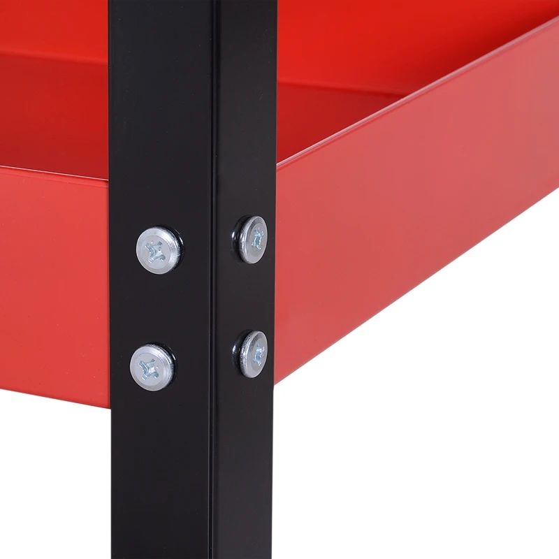 Durhand carucior pentru scule 3 rafturi, 83,5 × 35 × 75,5 cm, rosu