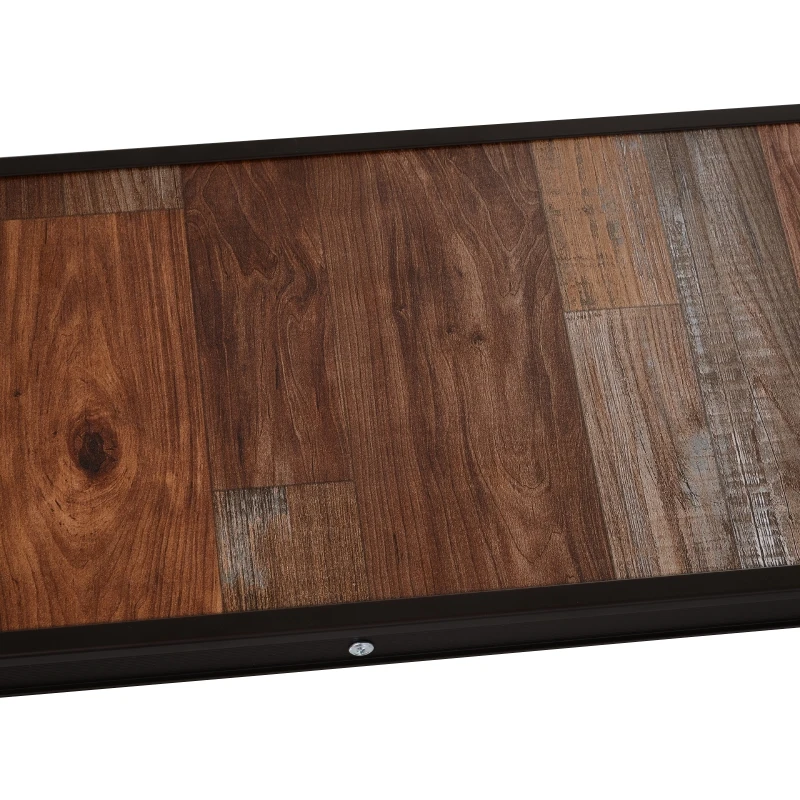 Outsunny MDF Height Adjustable Portable Picnic Dining Table Set