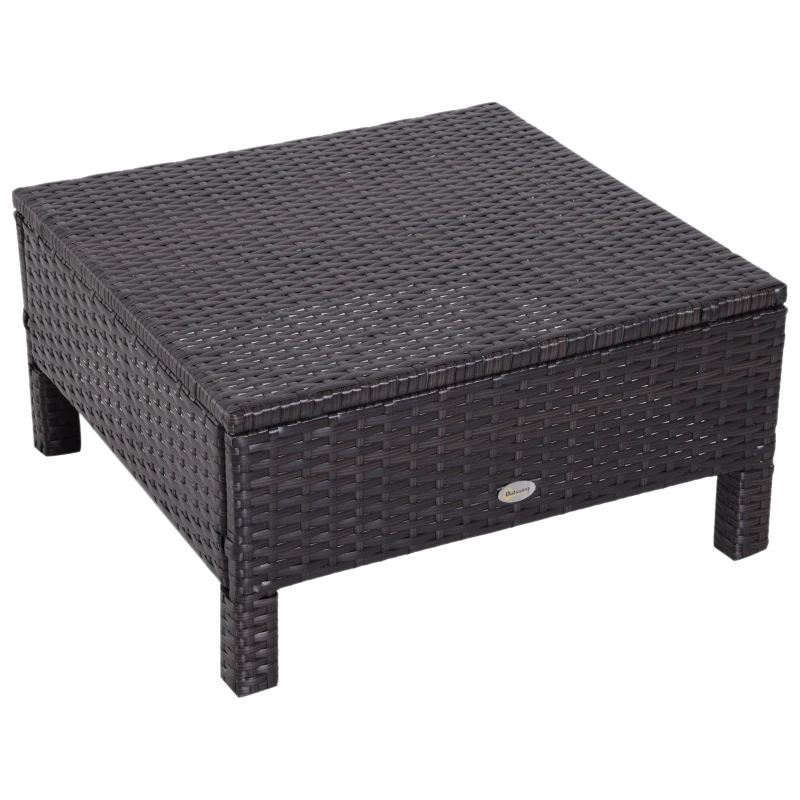 Outsunny® ZESTAW MEBLI RATTANOWYCH TYPU LOUNGE SOFA brązowy